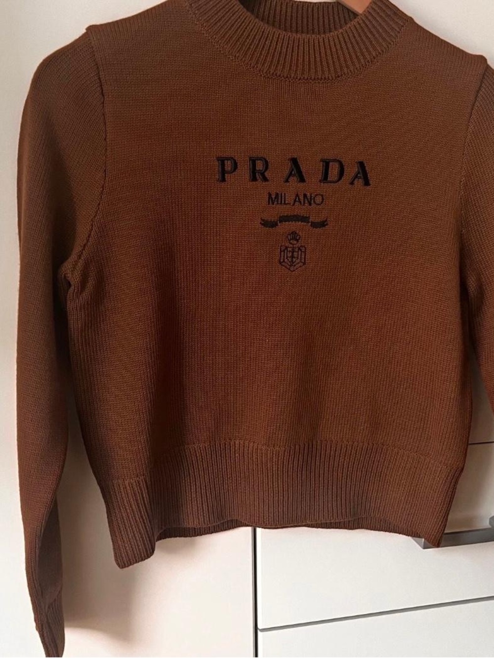 Prada Brown Knit Sweater